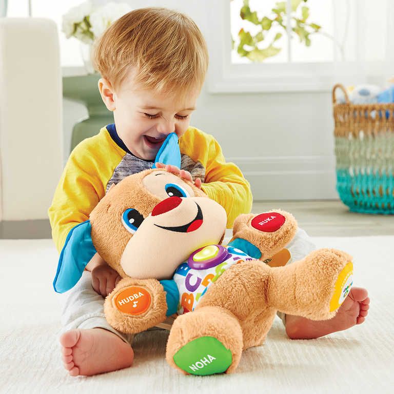FISHER PRICE Pejsek mluvící interaktivní na baterie zpívá CZ Světlo Zvuk - obrázek 6
