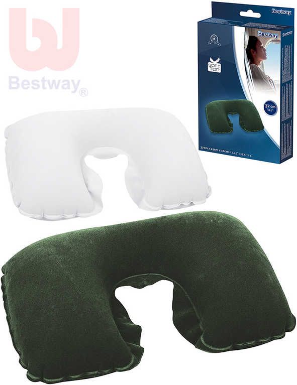 BESTWAY Nákrčník cestovní nafukovací 37x24cm polštář 2 barvy 67006 - obrázek 1