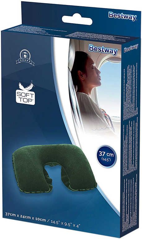 BESTWAY Nákrčník cestovní nafukovací 37x24cm polštář 2 barvy 67006 - obrázek 3