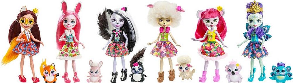 MATTEL Enchantimals set panenka 15cm + zvířátko 6 druhů - obrázek 8