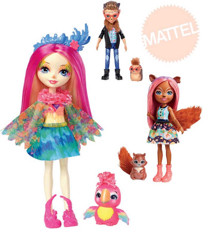 MATTEL Enchantimals set panenka / panák 15cm + zvířátko 4 druhy - obrázek 1