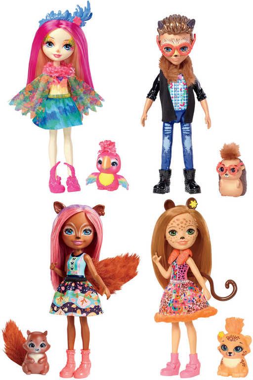 MATTEL Enchantimals set panenka / panák 15cm + zvířátko 4 druhy - obrázek 2