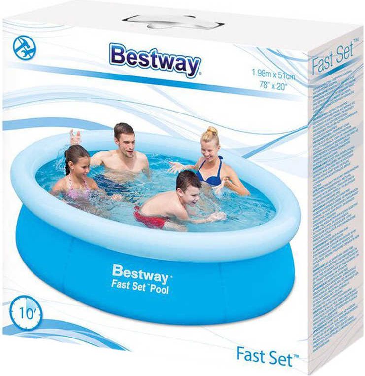BESTWAY Bazén kulatý samostavěcí expanzní 198x51cm jednokomorový - obrázek 2