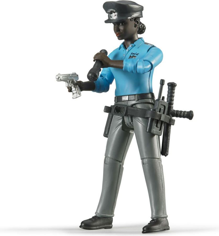 BRUDER 60431 Bworld Figurka ŽENA policistka černoška - obrázek 3