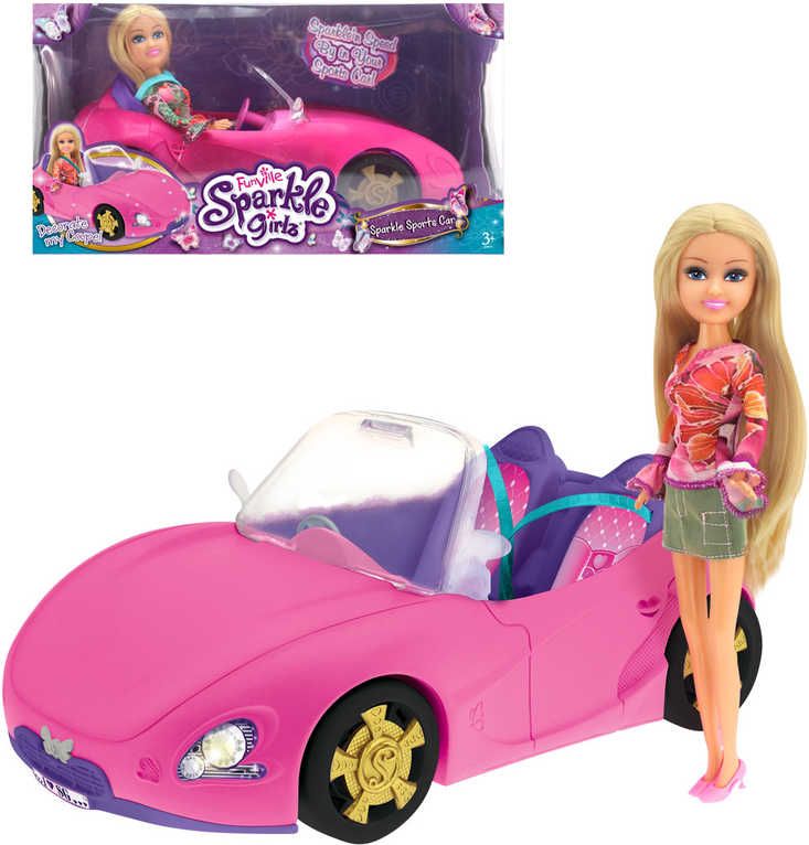 Panenka blondýnka Sparkle Girlz set se závodním autem plast - obrázek 1