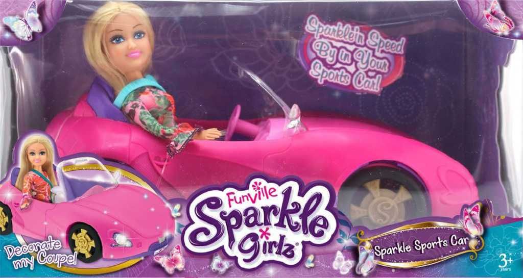 Panenka blondýnka Sparkle Girlz set se závodním autem plast - obrázek 2
