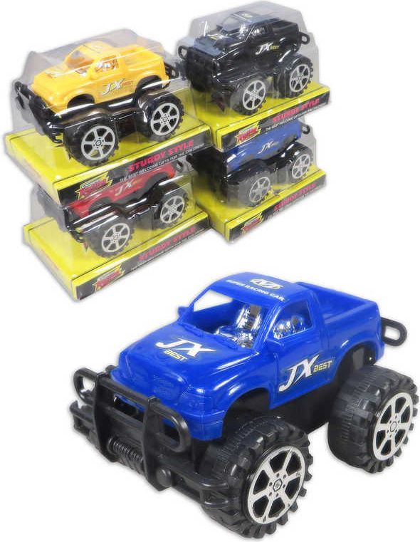 Auto terénní jeep na setrvačník 15cm velká kola 4 barvy - obrázek 1