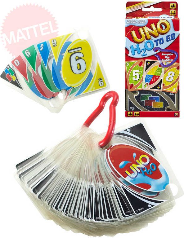 MATTEL Hra Uno karty cestovní H2O voděodolné plast *SPOLEČENSKÉ HRY* - obrázek 1