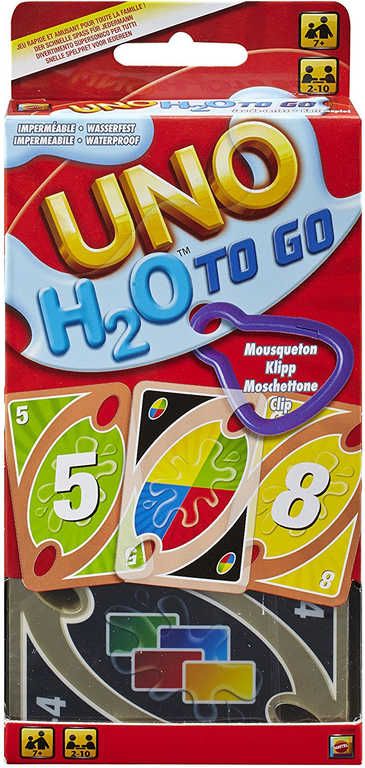 MATTEL Hra Uno karty cestovní H2O voděodolné plast *SPOLEČENSKÉ HRY* - obrázek 2