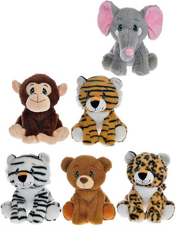 PLYŠ Zvířátko africké safari 25cm sedící 6 druhů *PLYŠOVÉ HRAČKY* - obrázek 1