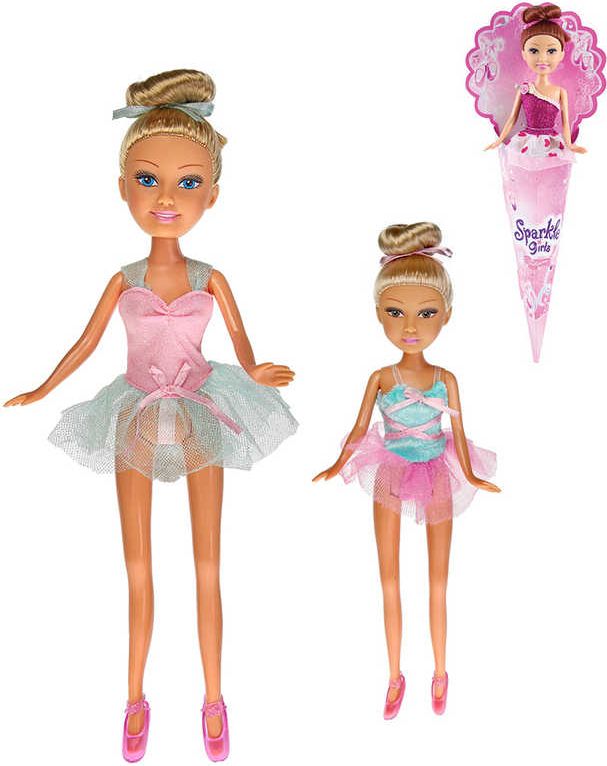Sparkle Girlz panenka baletka 28cm dlouhé vlasy v kornoutu 4 druhy - obrázek 1
