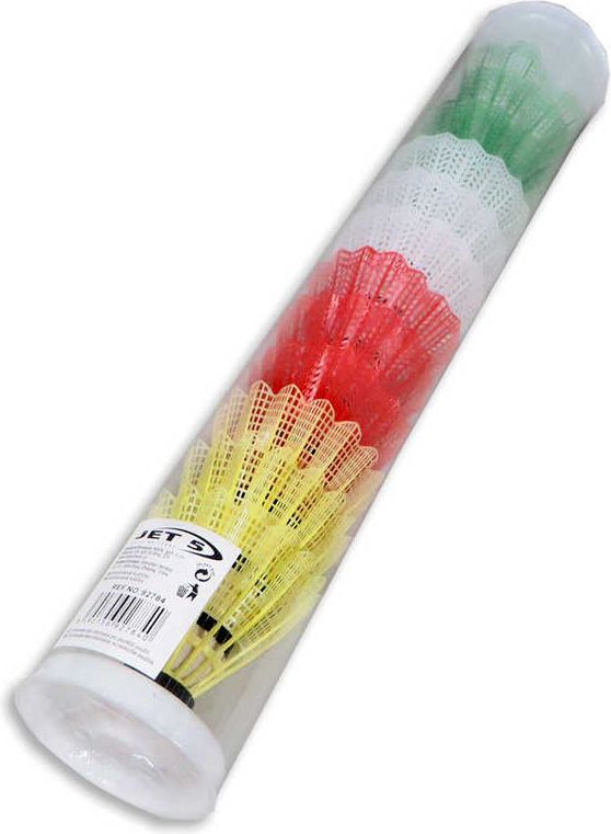 Košík na badminton set 12ks míček barevný v tubě - obrázek 1