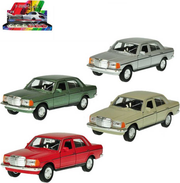 WELLY Auto model Mercedes E-Class 12cm zpětný chod kov 4 barvy - obrázek 1
