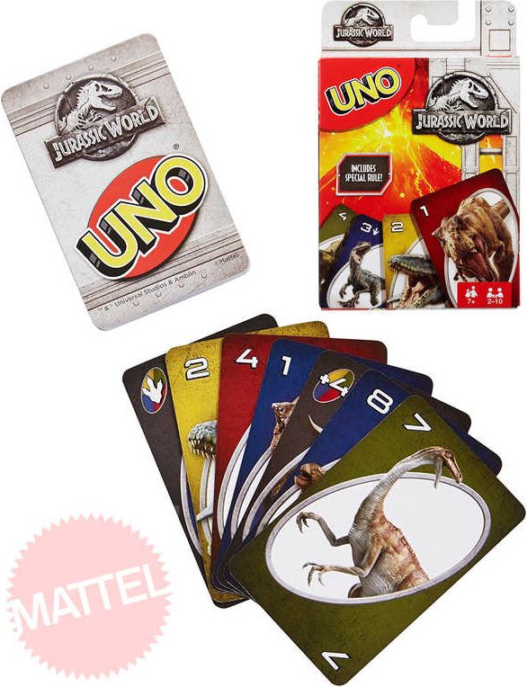 MATTEL HRA Uno karty Jurský Svět *SPOLEČENSKÉ HRY* - obrázek 1