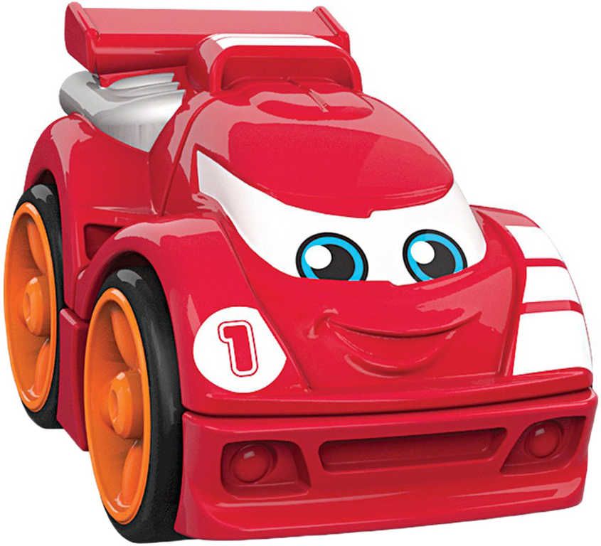 MEGA BLOKS Baby auto závodní k sestavení 3 dílky pro miminko 5 druhů - obrázek 3