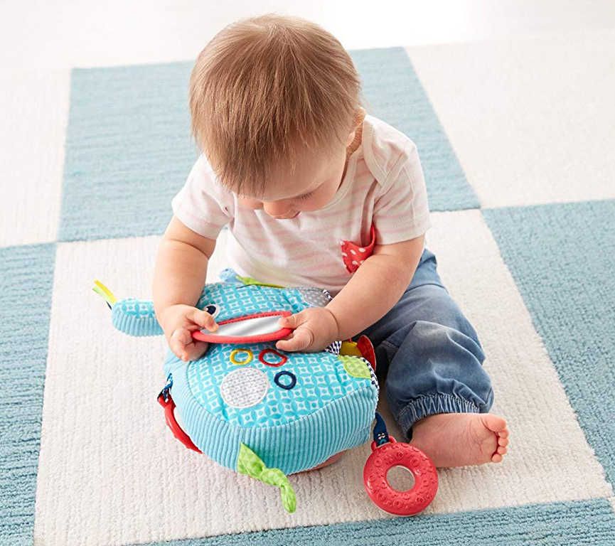 FISHER PRICE Baby sloník textilní chrastítko s aktivitami pro miminko - obrázek 5
