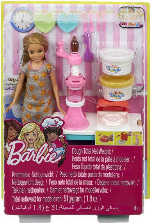MATTEL BRB Panenka Stacie snídaňový funkční set vaflovač s modelínou a doplňky - obrázek 3