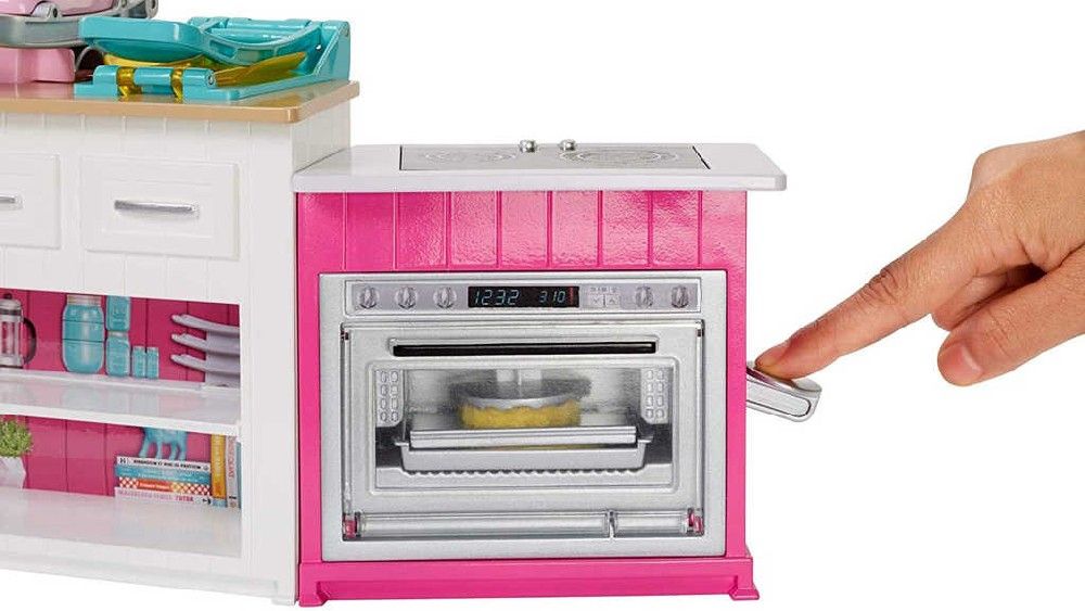 MATTEL BRB Kuchyně snů set panenka Barbie s modelínou a doplňky Světlo Zvuk - obrázek 11