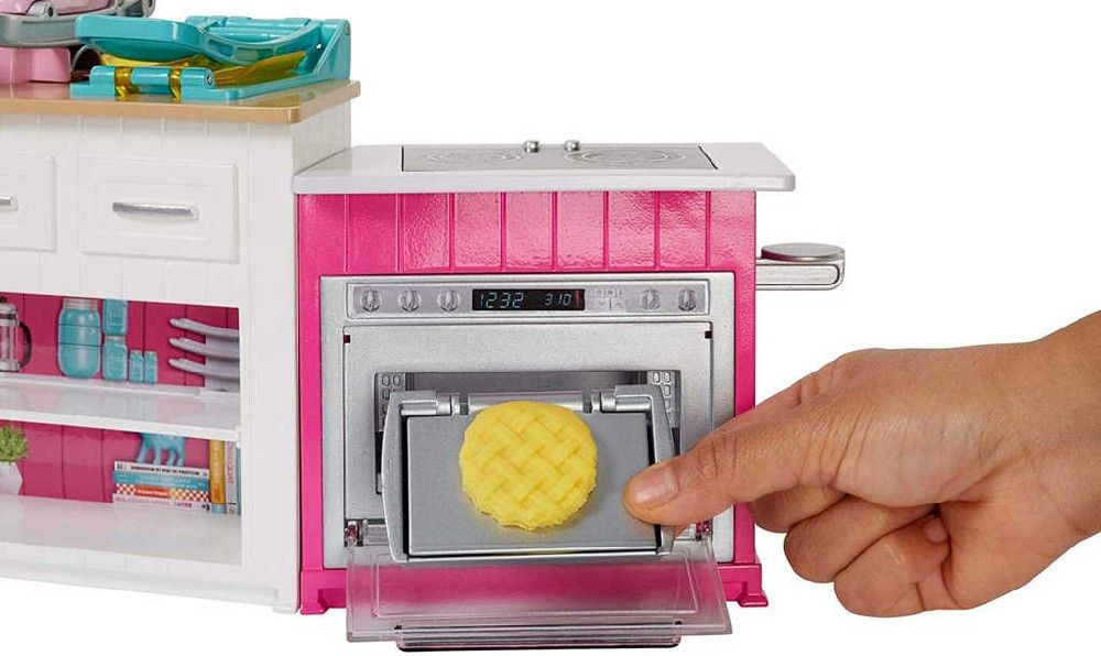 MATTEL BRB Kuchyně snů set panenka Barbie s modelínou a doplňky Světlo Zvuk - obrázek 12