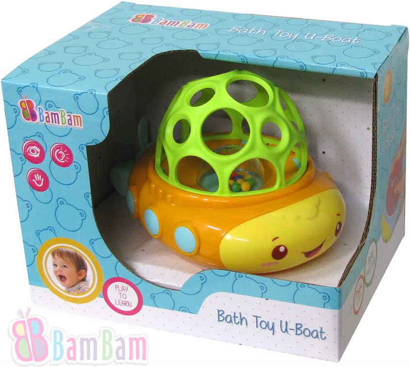 ET BAM BAM Baby Lodička do vody chrastítko koule pro miminko - obrázek 1