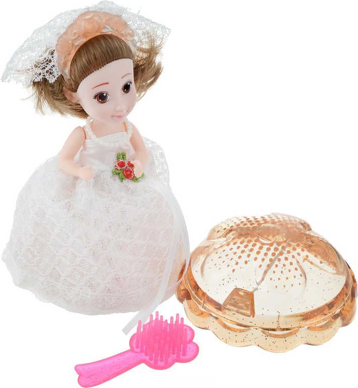 Panenka nevěsta dortík 2v1 Cupcake 15cm v kornoutu vonící svatební 12 druhů - obrázek 3