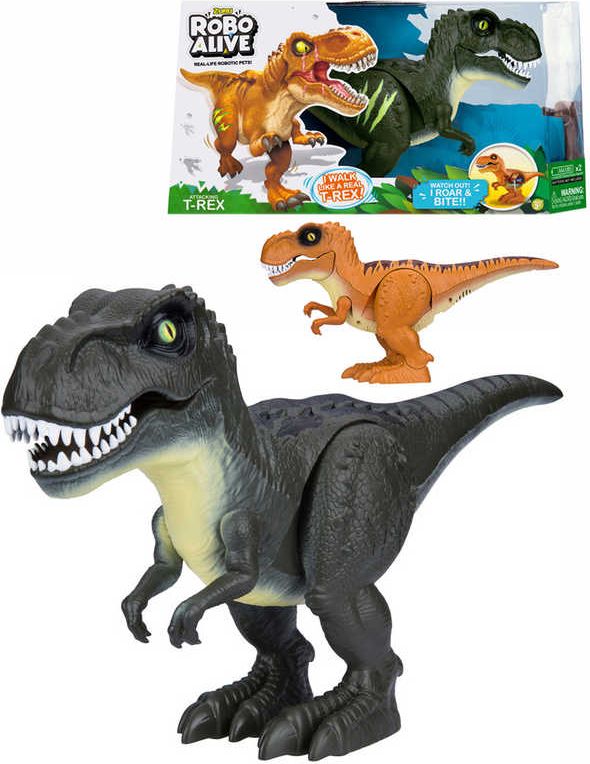 EP line ZURU Robo Alive dinosaurus zvířátko na baterie reaguje na dotek realistický vzhled 2 barvy - obrázek 1