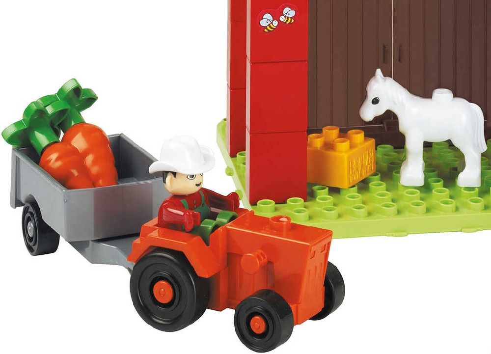 ANDRONI Unico Plus Farma malá 38 dílků baby stavebnice v kyblíku plast - obrázek 3