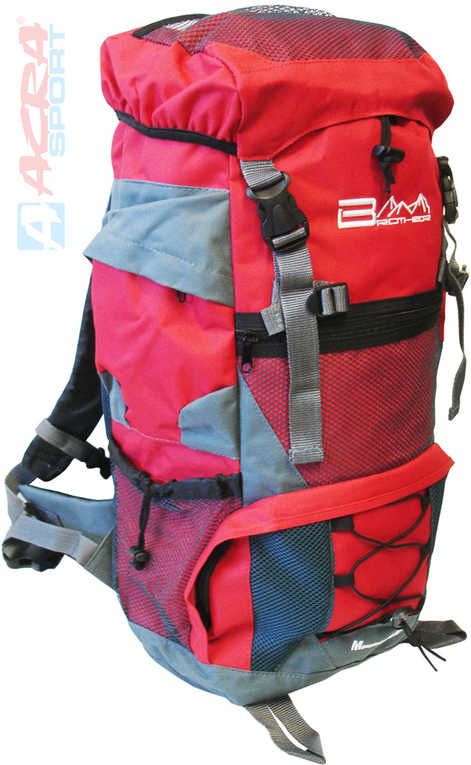 ACRA Batoh turistický 45l červený 2 komory 30x19x52cm Brother BA45 - obrázek 1