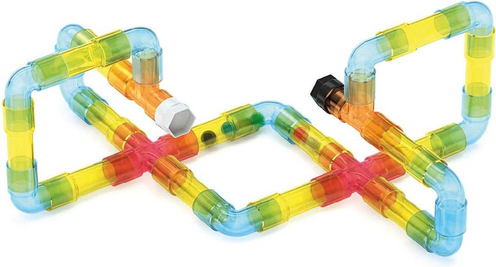 QUERCETTI Tubation Maze 3D potrubí transparentní 44 dílků STAVEBNICE - obrázek 3