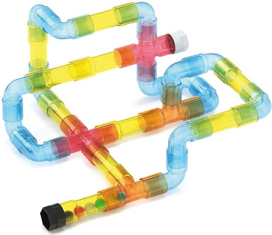QUERCETTI Tubation Maze 3D potrubí transparentní 44 dílků STAVEBNICE - obrázek 5
