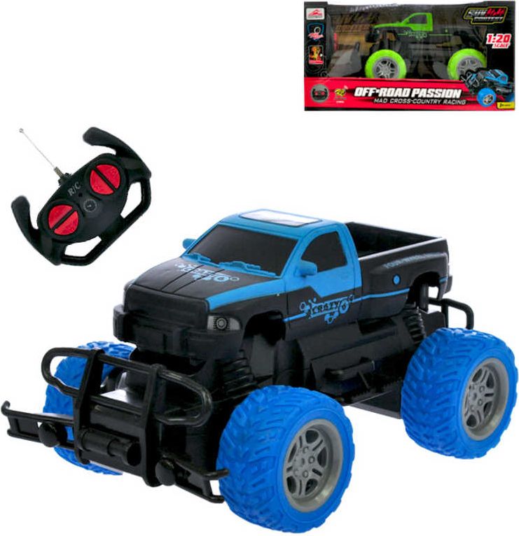 RC Auto terénní off-road 20cm 1:20 na vysílačku 27MHz na baterie 2 barvy - obrázek 1