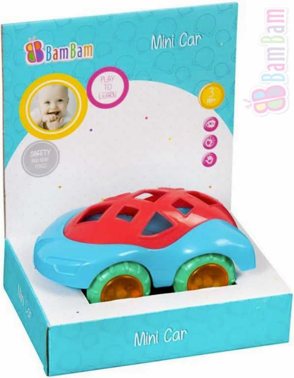 ET BAM BAM Baby autíčko 126 mini volný chod chrastítko pro miminko - obrázek 1