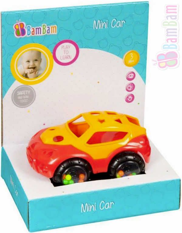 ET BAM BAM Baby autíčko 133 mini volný chod chrastítko pro miminko - obrázek 1
