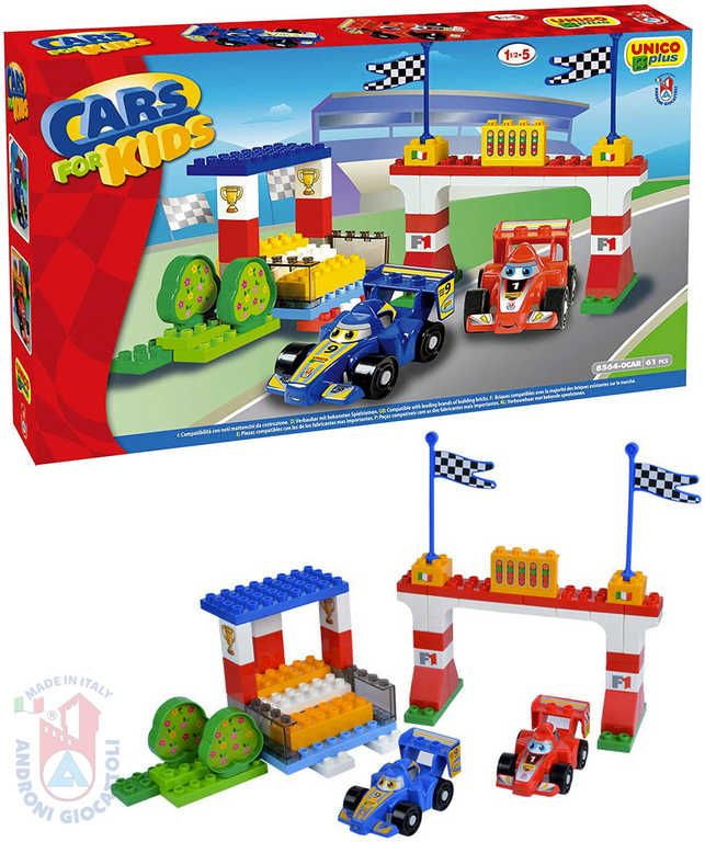 Unico Plus Unico Plus stavebnice Autodrom F1 typ LEGO DUPLO 61 dílů - obrázek 1