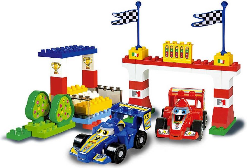 Unico Plus Unico Plus stavebnice Autodrom F1 typ LEGO DUPLO 61 dílů - obrázek 5