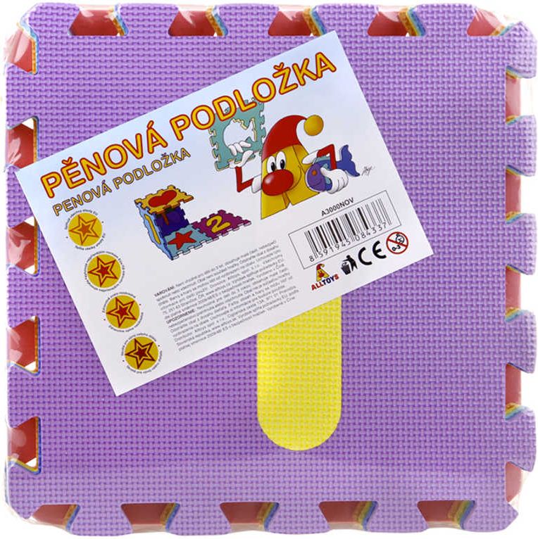Baby puzzle pěnový koberec Čísla set 10ks měkké bloky vkládací - obrázek 2