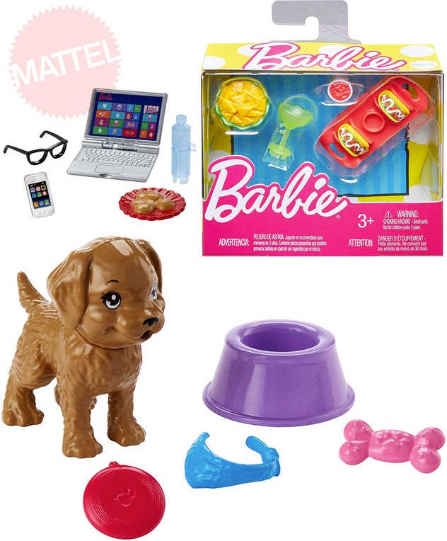 MATTEL BRB Barbie herní set doplňky 5 druhů plast v krabičce - obrázek 1