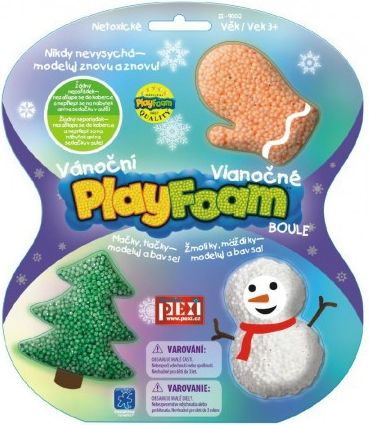 MODELÍNA kuličková PlayFoam - Boule - Vánoční motivy TVAROVACÍ HMOTA - obrázek 1