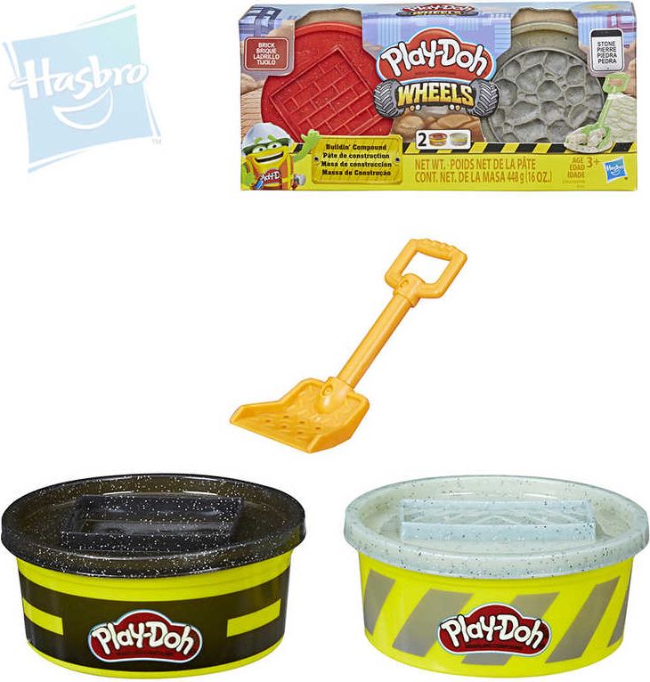 Play-Doh Wheels Stavební modelína červená a šedá - obrázek 2