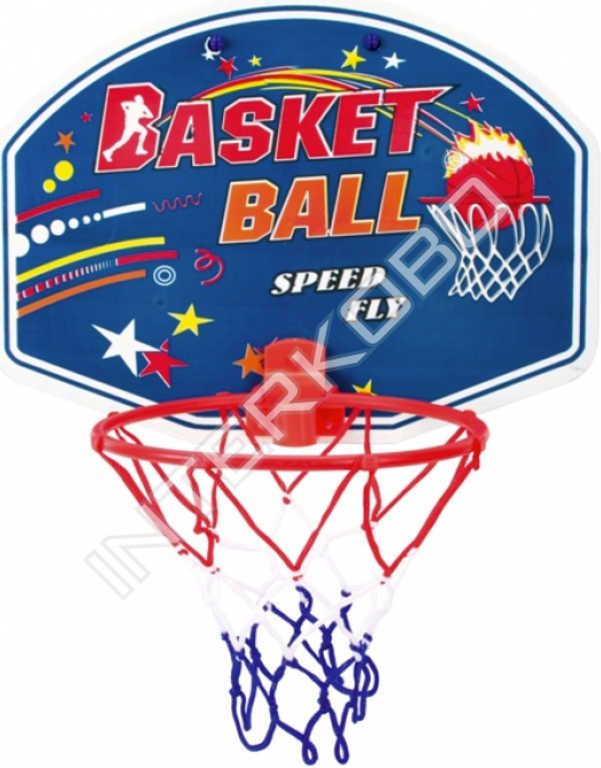 Basketbalový set deska 33x25cm s košíkem a míčem 12cm v sáčku - obrázek 2