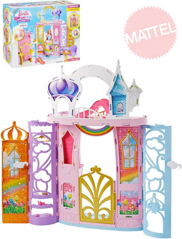 MATTEL BRB Barbie Dreamtopia zámek duhový herní set s doplňky plast - obrázek 1