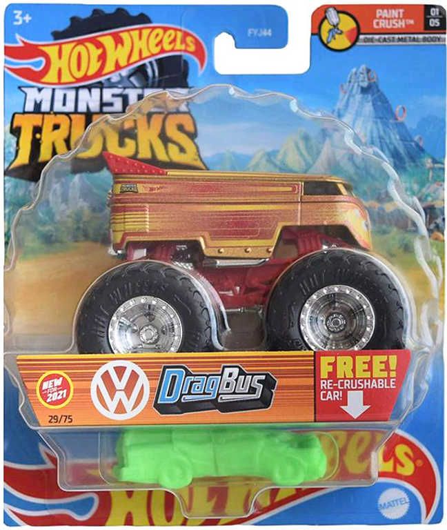 MATTEL HOT WHEELS Auto Monster Trucks Kaskadérské kousky set s vrakem kov - obrázek 7