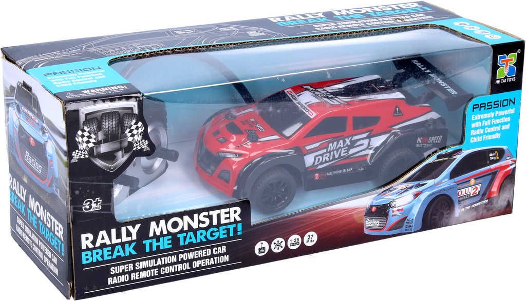 RC Auto Rally Monster na vysílačku 27MHz na baterie 1:26 terénní 2 barvy - obrázek 3