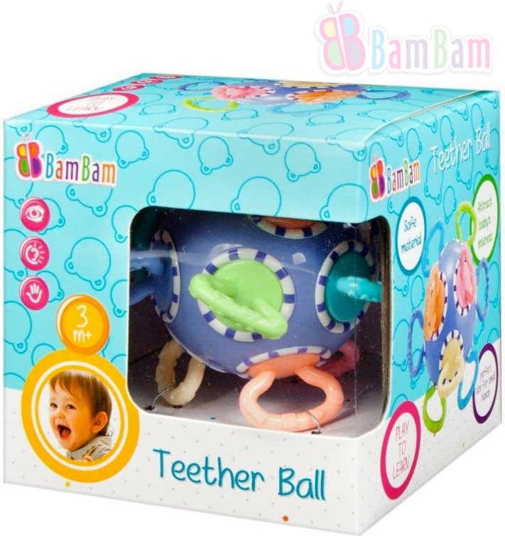 ET BAM BAM Baby kousátko míček v krabici pro miminko - obrázek 1