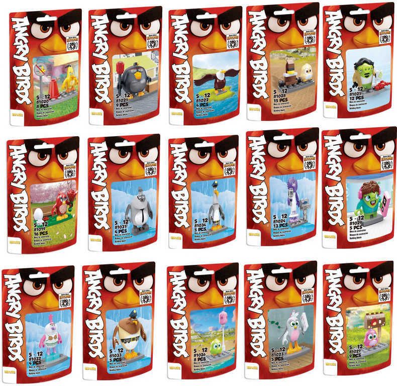 EDUKIE Angry Birds set 32 dílků v sáčku různé druhy STAVEBNICE - obrázek 3