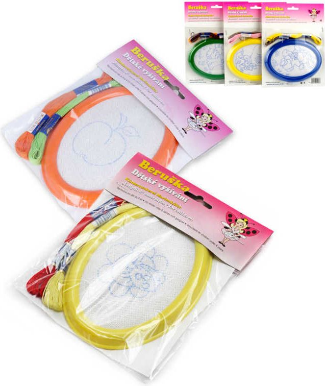 Teddies Vyšívání Beruška - zelený rámeček - obrázek 1