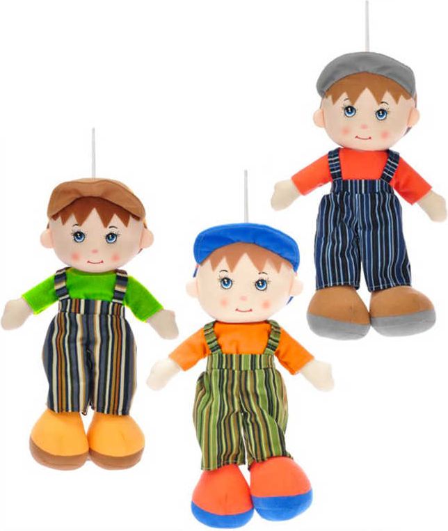 Baby panáček hadrový s čepičkou 35cm textilní panenka chlapeček - obrázek 1