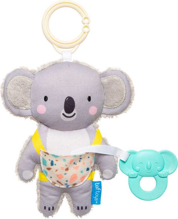 TAF TOYS Baby chrastítko textilní koala Kimmi 16cm set s kousátkem pro miminko - obrázek 5
