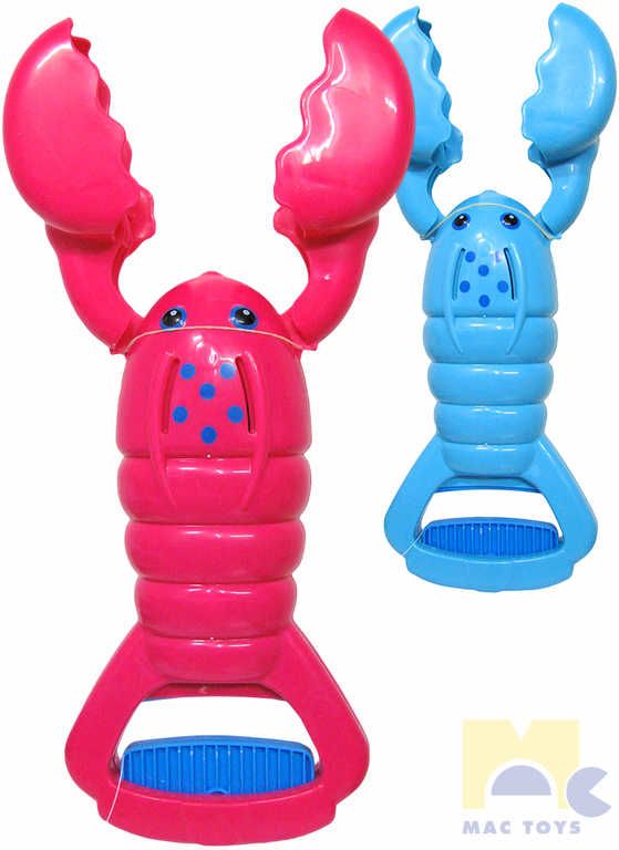 MAC TOYS Naběrač na písek rak různé barvy plast - obrázek 1