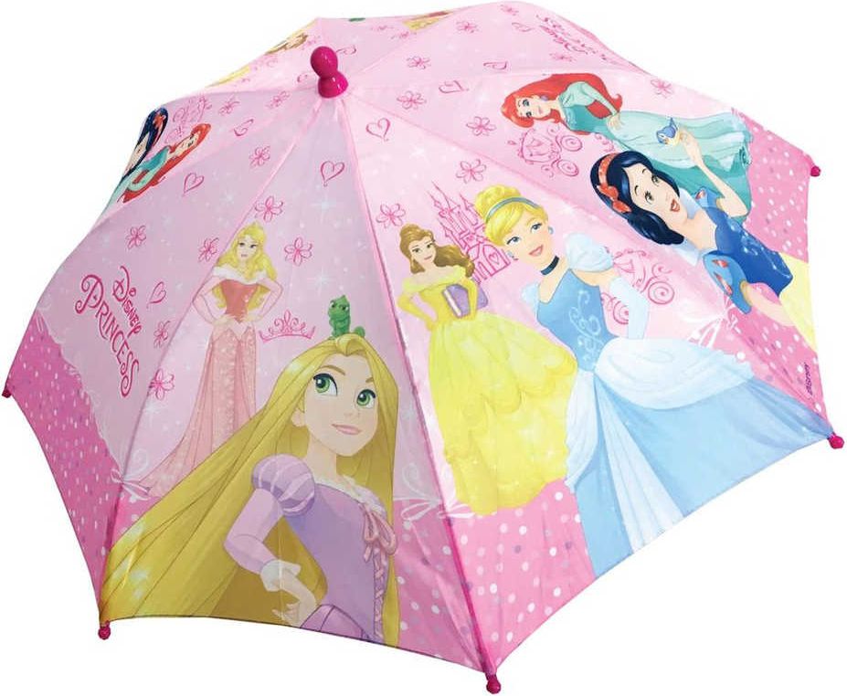Deštník dětský Disney Princezny (Princess) manuální otevírání růžový - obrázek 2